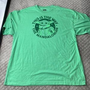 Men’s 3XLT 2XLT Star Wars Baby Yoda The Mandalorian T-shirt